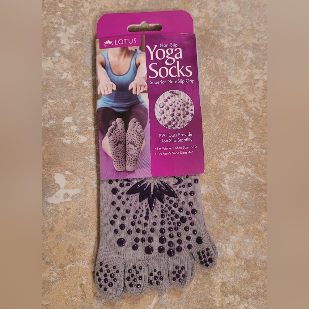NWT Lotus Non-Slip Yoga Socks